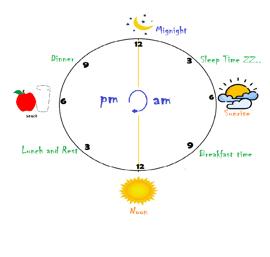 Understanding Timeam and pm for class 1 kids Maths Freemindscafe